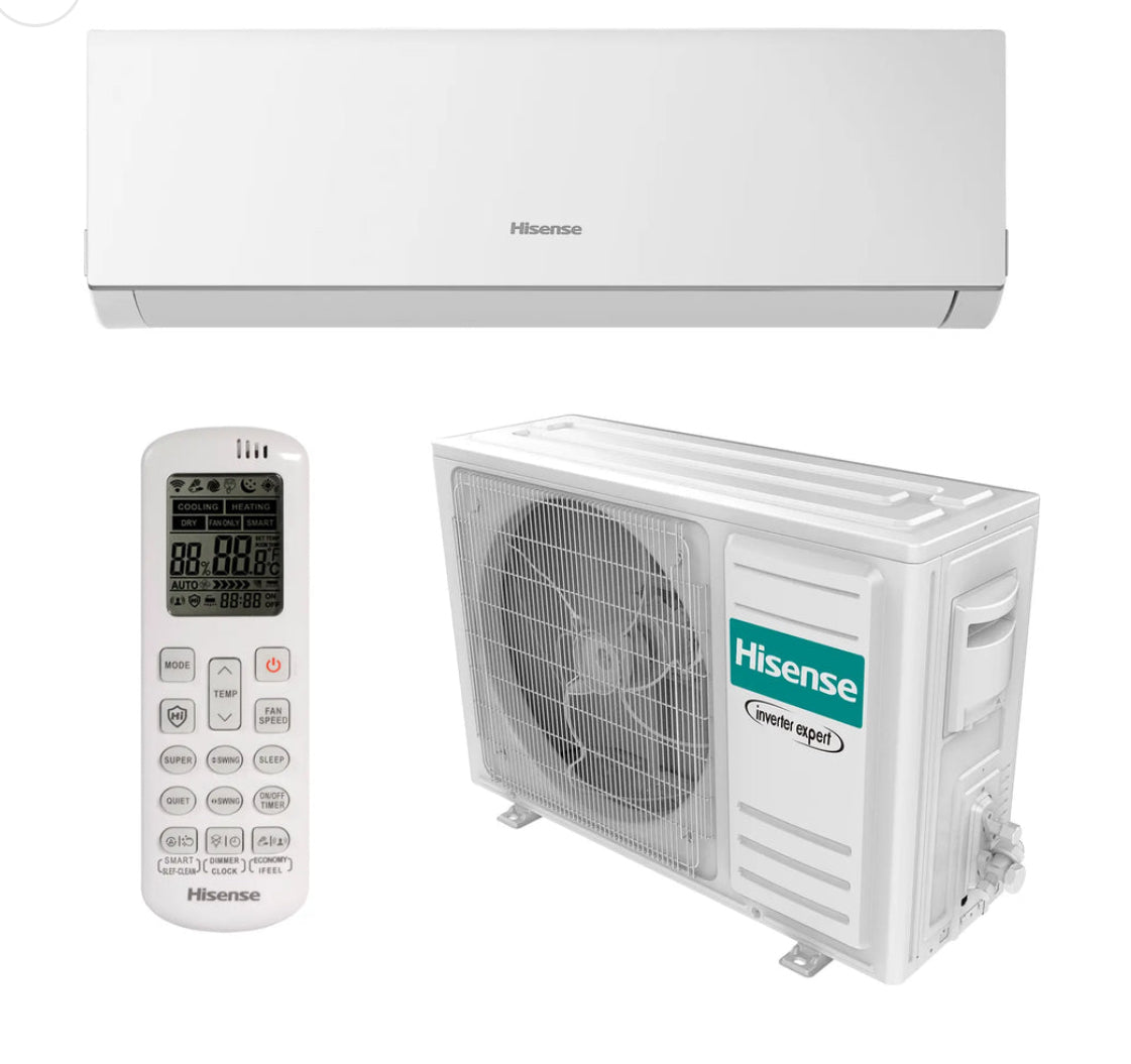 Hisense 2.5kw J series reverse cycle wall split system